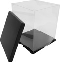 Clear Display Box for Cakes and Desserts Transparent Portable Holder for Showcasing Elegant Height Design for Events and Celebrations