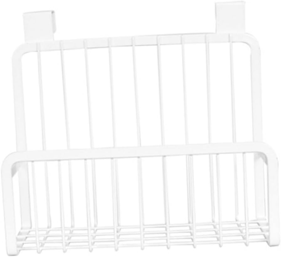 PRETYZOOM Bathroom Organizer Holder over The Door Storage Rack Kitchen Hanging Basket Easy to Install for Condiments