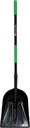 Hooyman Long Handle Scoop Shovel with a High Strength Polymer Head, Durable Lightweight Fiberglass Handle, and Ergonomic No-Slip H-Grips for Gardening, Land Management, Yardwork, Farming, and Outdoors
