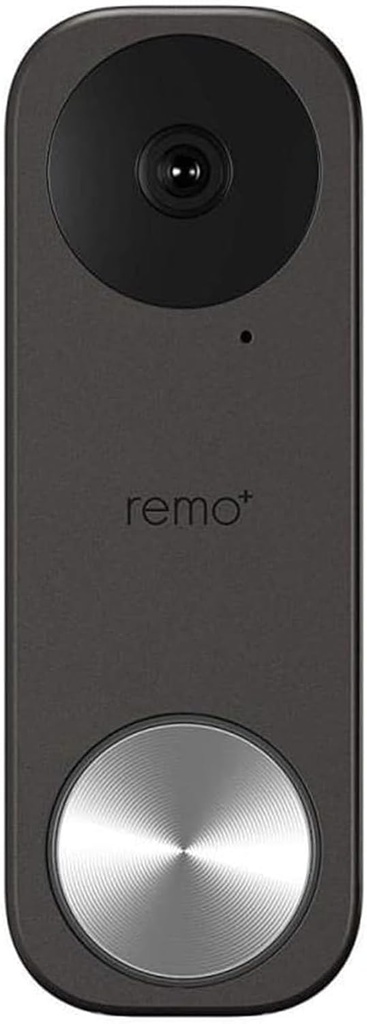 Remo+ RemoBell S Smart Doorbell Camera, 180° Wireless Video Doorbell with Motion Sensor, 2-Way Talk, Night Vision, Live View, and Alexa Compatibility