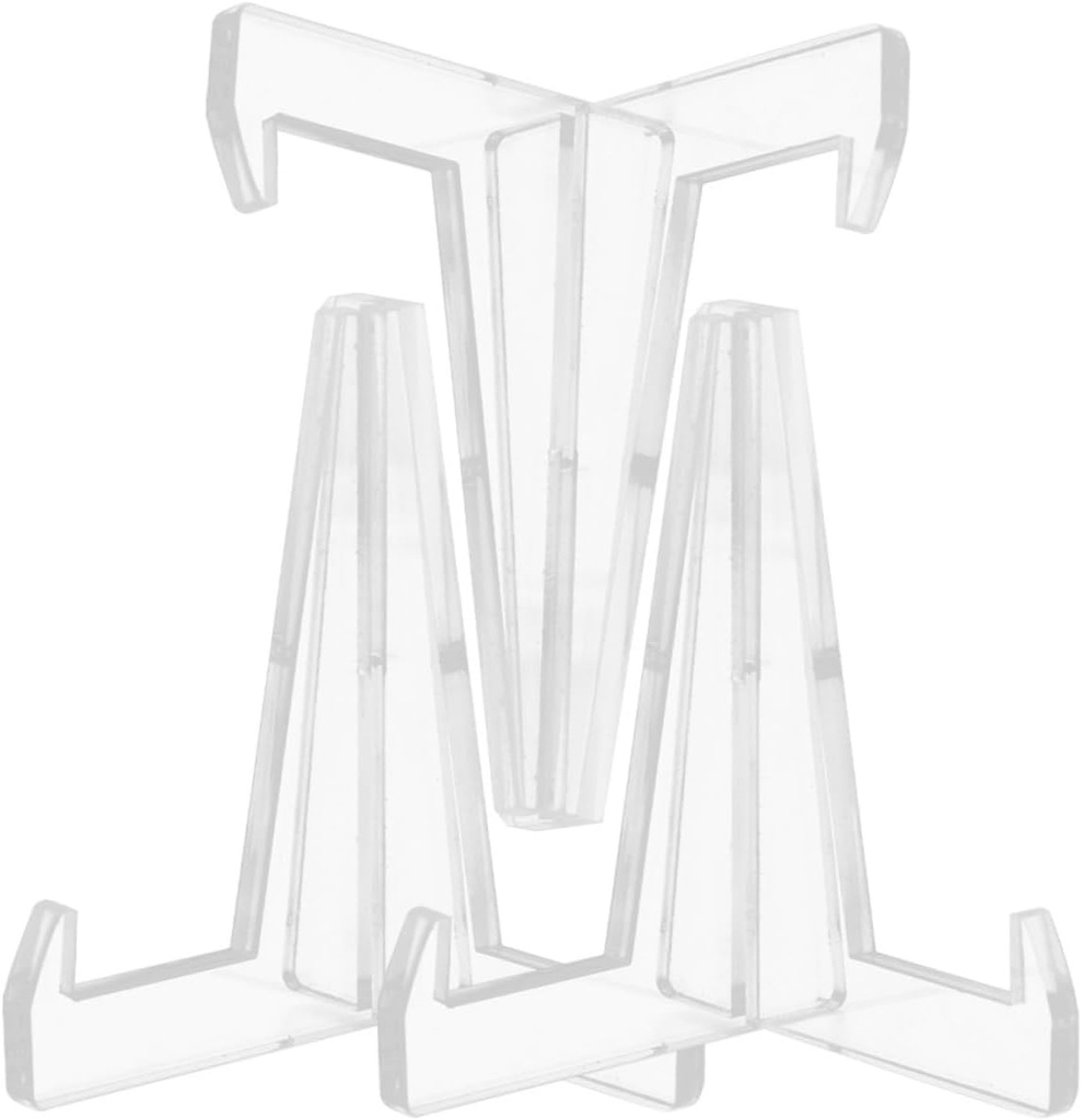 3pcs Display Stand for Plates and Artwork Decorative Card Holder for Office and Home Compact Plate Rack for Porcelain and Collectibles