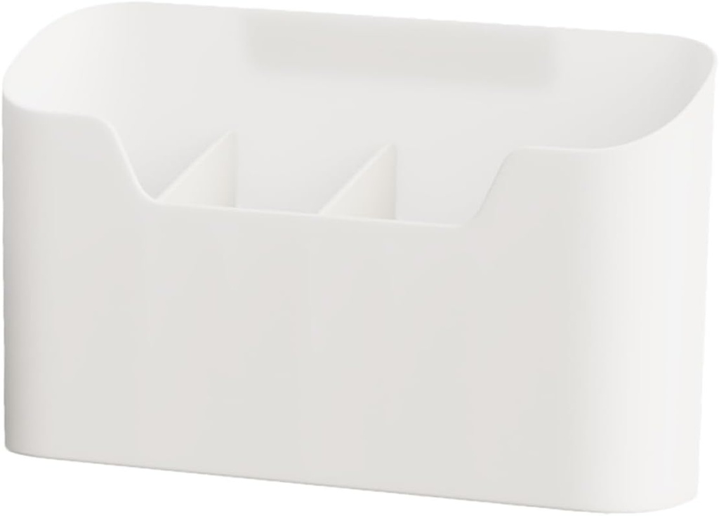 PRETYZOOM Multi-functional Wall Storage Box Organizers Storage Baskets for Kitchen Bathroom White Large Hanging Shower Basket