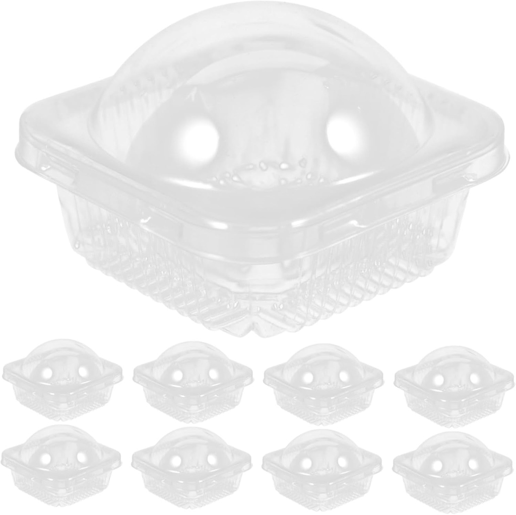 50pcs Blister Packaging Boxes Cupcake Carriers Case for Bakery Celebration