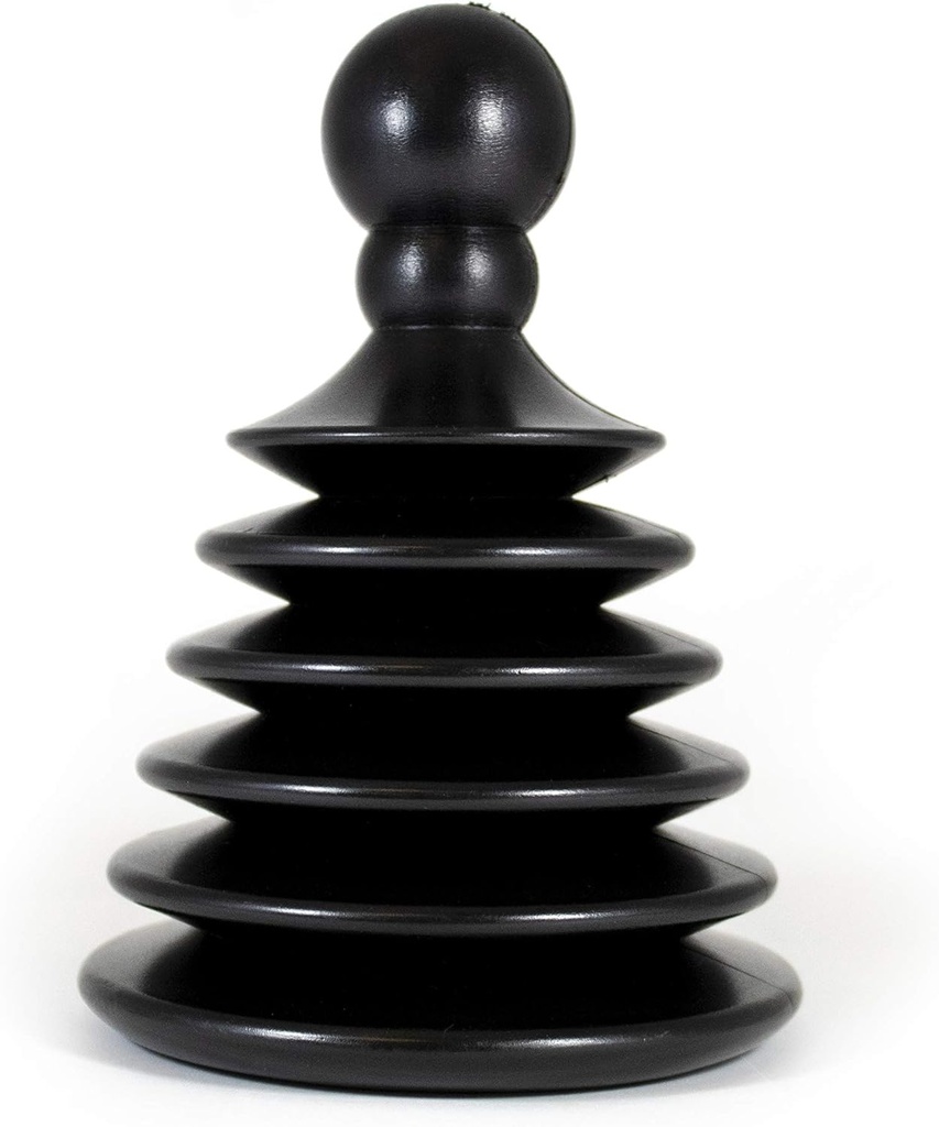 Master Plunger Mighty Tiny Plunger Designed for Bathroom/Kitchen Sinks, Perfect for RV’s. Unclogs Fast & Easy (Patent Pending), Black