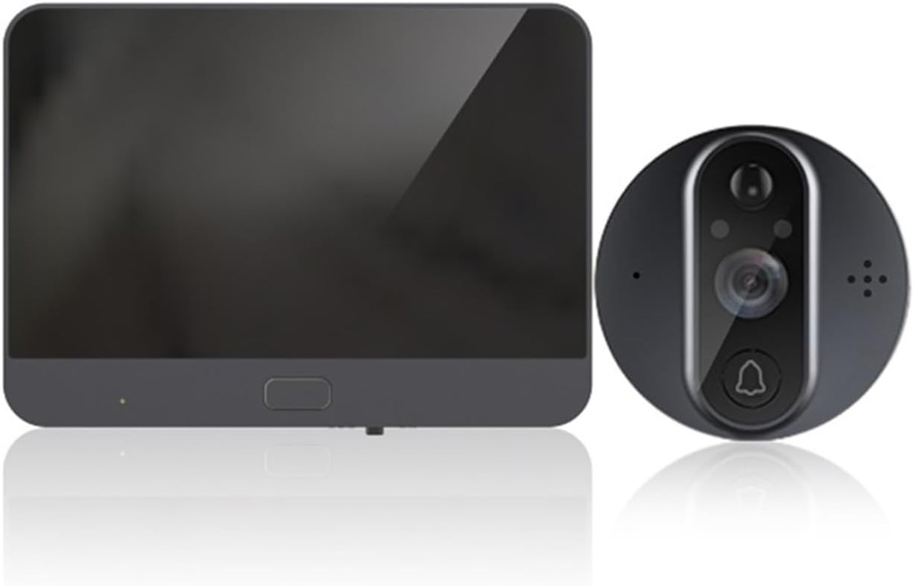 Tuya Smart Video Doorbell Peephole Camera Viewer Home Security Two-Way Audio 1080 HD Night Vision WiFi Door Bell Monitor