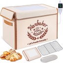 Folding Bread Proofing Box 68-131℉ Temp Control & 99H Timer, Wanbaker Dough Proofer Box for Sourdough, Bread Baking, Pizza, Yogurt, Kombucha 6-Layer Fabric