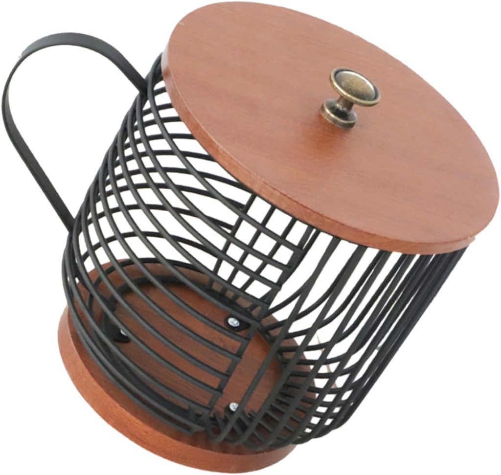 Garneck Coffee Storage Stand Unique Tea Cup Design Organizer for Desk and Home Use Versatile Coffee Basket with Proper Capacity for Snacks and Fruits for Tea Rooms and Bars
