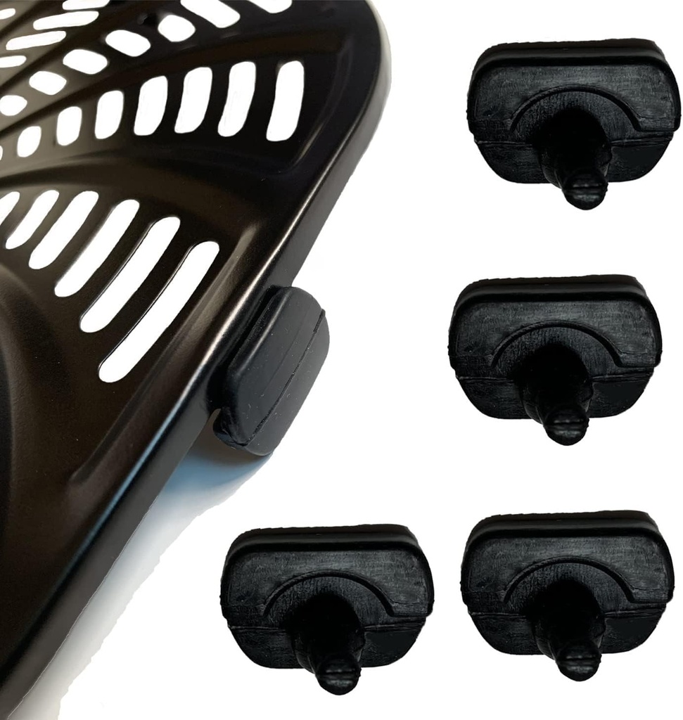 ALJ Air Fryer Rubber Feet for Gourmia Air Fryers, 4PCS Upgraded Food Grade Air Fryer Silicone Rubber Tabs, Rubber Bumpers, Rubber Tips for Gourmia Air Fryer Tray, High Temperature Resistant