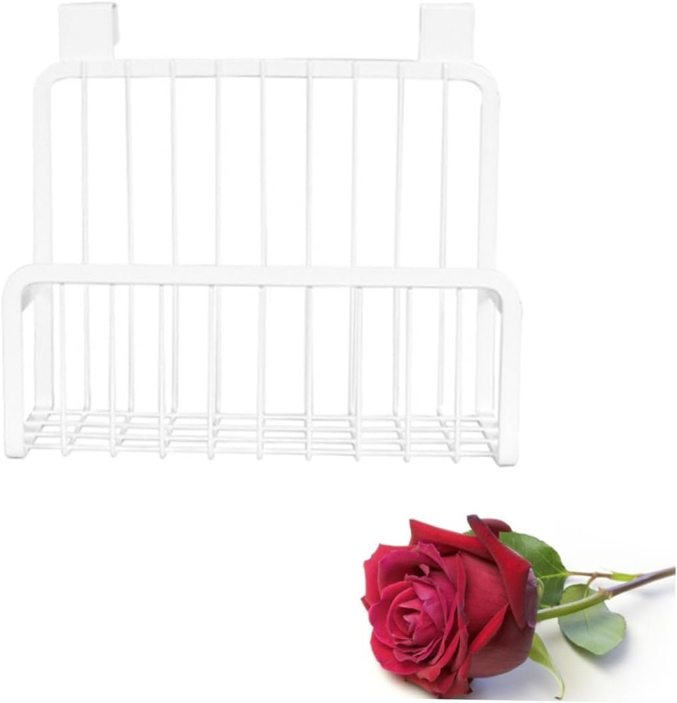 Cabilock over The Door Hanging Basket Organizer for Kitchen and Bathroom No Drilling Required Storage for Condiments and Items Fits Cabinet Doors up to Thick