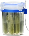 24 oz Pickle Container with Strainer Pickle Jar with Strainer Jalapeno Container Pickled Food Container - 1 Pack