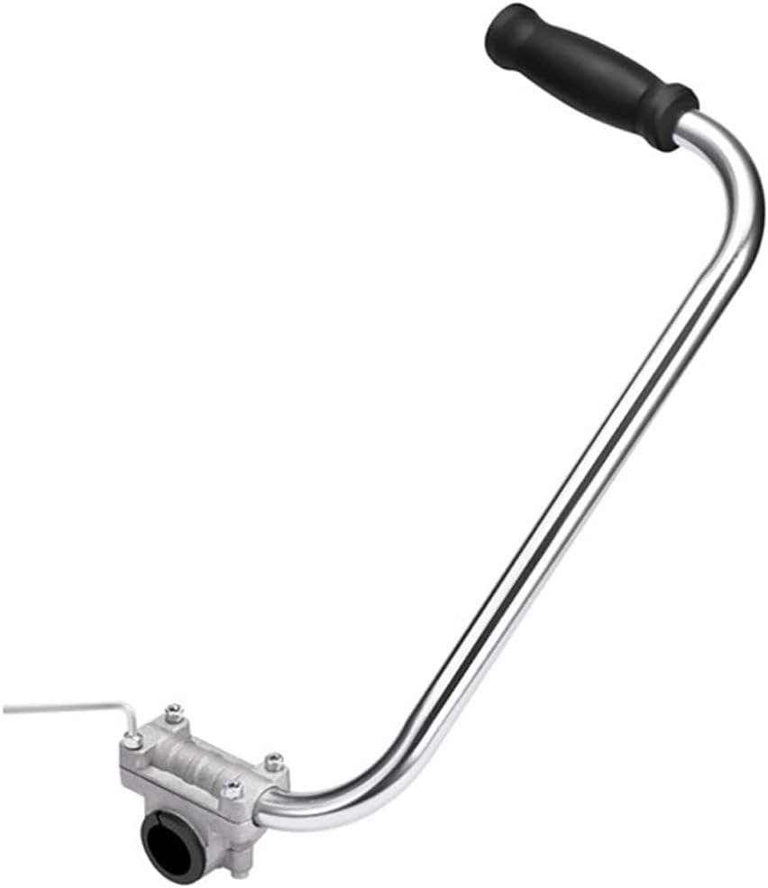 Lawn Mower Extension Handle - Universal Weeder with Adjustable Aluminum Alloy Grip for Lawn Care and Landscaping with Ergonomic Back Pain Relief