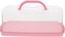 Reusable Portable Cake Carrier with Lid and Handle Rectangular Bread and Cake Box Lightweight and Washable Bakery Container Convenient for Transporting and Displaying Baked Goods