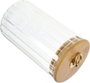 Garneck Bamboo Lid Glass Jar Kitchen Canister Glass Storage Jar for Tea Coffee Cereals