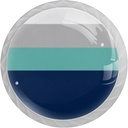 Navy Gray Teal Stripes Modern Simple 4 Pcs White Glass Drawer Knobs Dresser Knobs Pulls Door Knobs Handles for Kitchen Wardrobe Cupboard Hardware Furniture