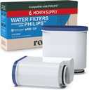 Roobi Philips Compatible Water Filters. Specially Designed for Saeco Coffee Machines, Carbon Neutral Aqua Clean Water Filters. 2 Pack, 6 Months Supply