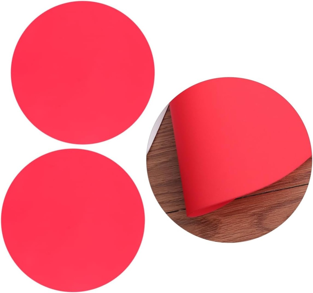 2pcs Silicone Microwave Mat Non- Heat Insulation Pot Pad for Kitchen Use Suitable for Microwave Oven and Cold Storage Red