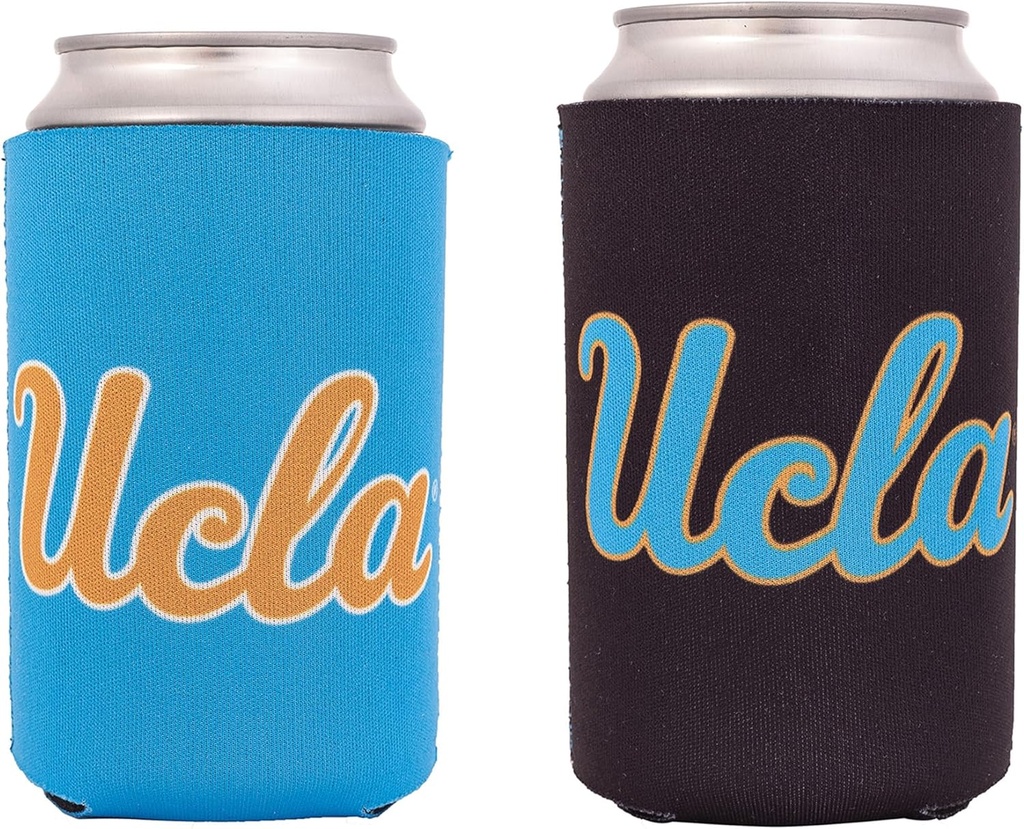 Desert Cactus University of California Los Angeles Can Insulator UCLA Beverage Cooler 2 Pack Foam Beverage Holder Bruins (2 Pack Can)