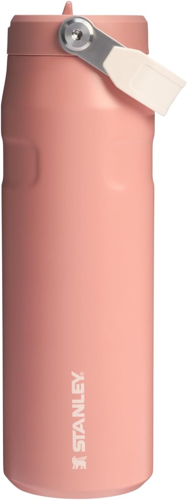 Stanley IceFlow Flip Straw 2.0 Water Bottle 24 oz | Built-In Straw for Travel and Sports | Lightweight and Leak Resistant | Insulated Stainless Steel | BPA-Free | Sienna
