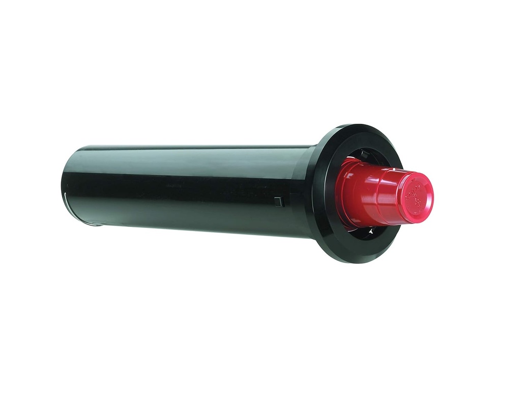 Dispense-Rite STL-2 In-Counter Adjustable Plastic Cup Dispenser, One Size Fits All, Fits 8 oz–44 oz Cups, 2-Spring Design, 22" Length, Black ABS, Horizontal or Vertical Mount