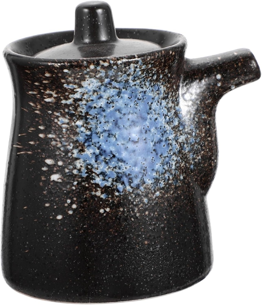 Japanese Ceramic Sauce and Vinegar Pot Traditional Seasoning Dispenser for Kitchen Multi Functional Pepper and Oil Container Elegant Condiment Pot