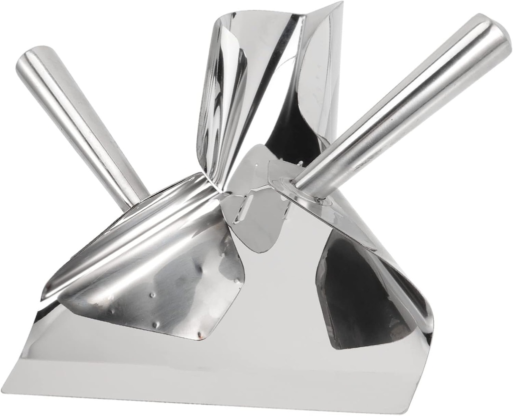 Zerodeko Stainless Steel French Fry Scoop Snack Shovel for Restaurant Home Long Handle Popcorn Scooper for Chicken Fillet Ice Cubes Candy