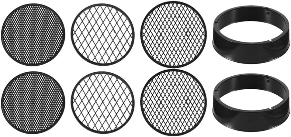 GANAZONO Garden Sieve Set 8pcs Mesh Sieve Strainer Compact Size Durable Material for Soil Filtering