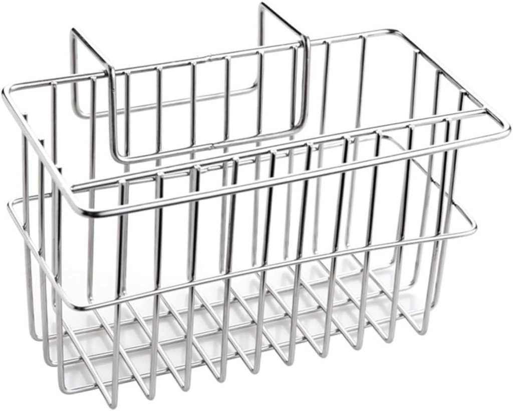 Ciieeo Hanging Storage Basket Sink Basket Sponge Holder Stainless Steel Kitchen Sink Organizer Drain Rack