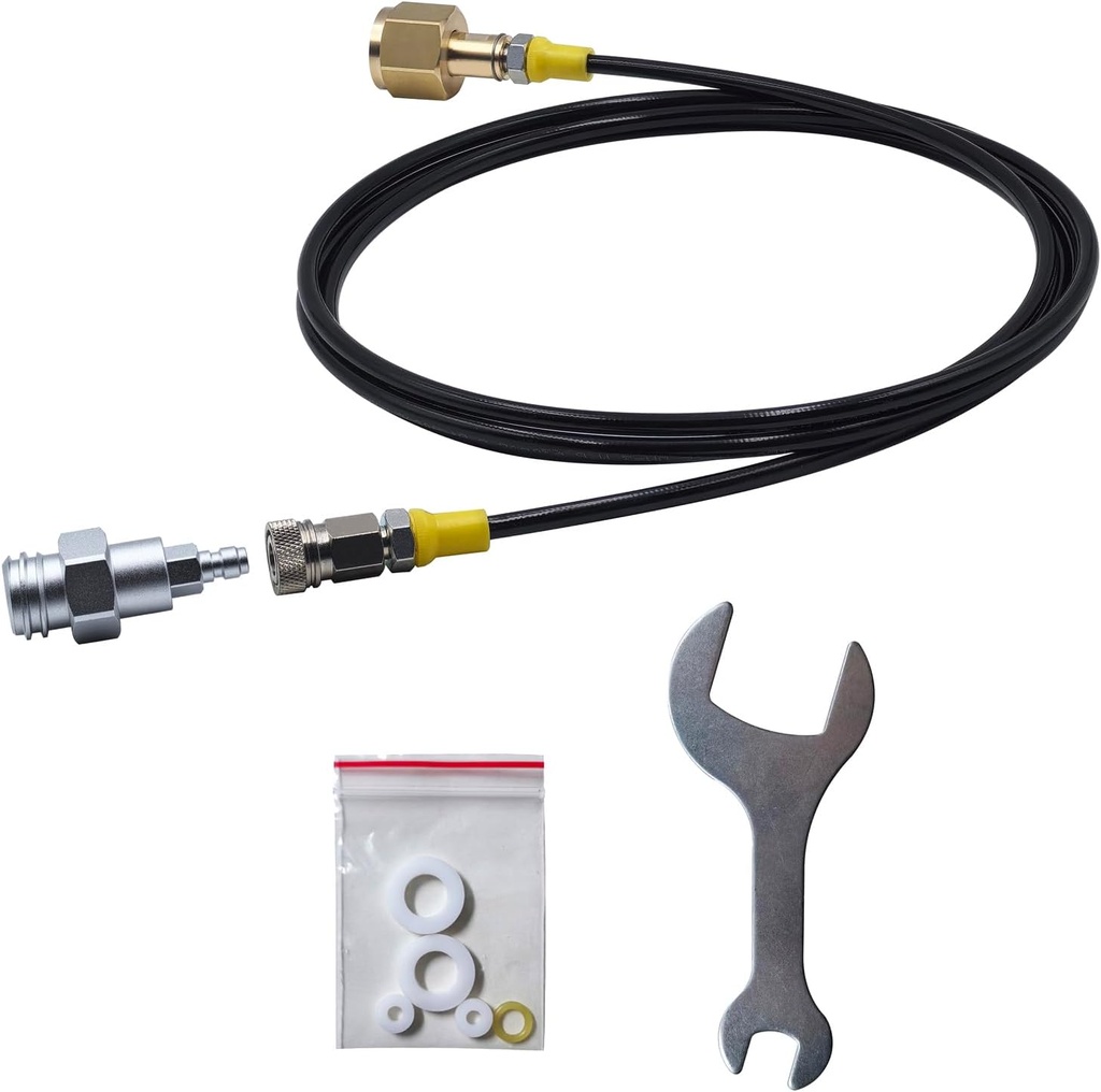 External Soda Water Maker Machine Fill Station Adapter and 98 Inches Hose Kit With Quick Disconnect Connector TR21-4