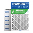 Aerostar 20x25x4 MERV 8 - 6 Count - High Efficiency Pleated HVAC, Furnace & Air Conditioner Filters - Removes Dust, Lint, Mold & Allergy-Causing Pollen