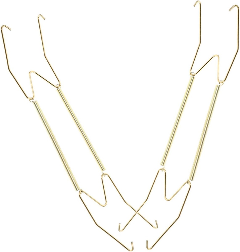 ABOOFAN 2pcs Decorative Plate Holders Spring Hanging Plate Hooks Hangers for Wall Mounting