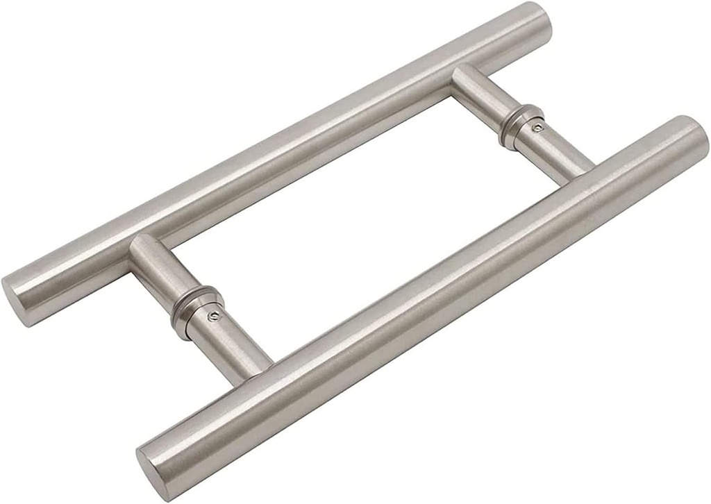 Modern Sliding Barn Door Handle,Heavy Duty Commercial Stainless Steel Modern Door Handle,Double Sided Glass Door Handle Hardware Set,Easy to Install (Size:100cmx70cm)