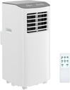 Portable Air Conditioners, 8000 BTU AC Unit with Remote Control, Drainage-Free Cooling, 24H Timer, 4 Modes Quiet Air Conditioner for Bedroom, Office, Window Kit Included, Grey