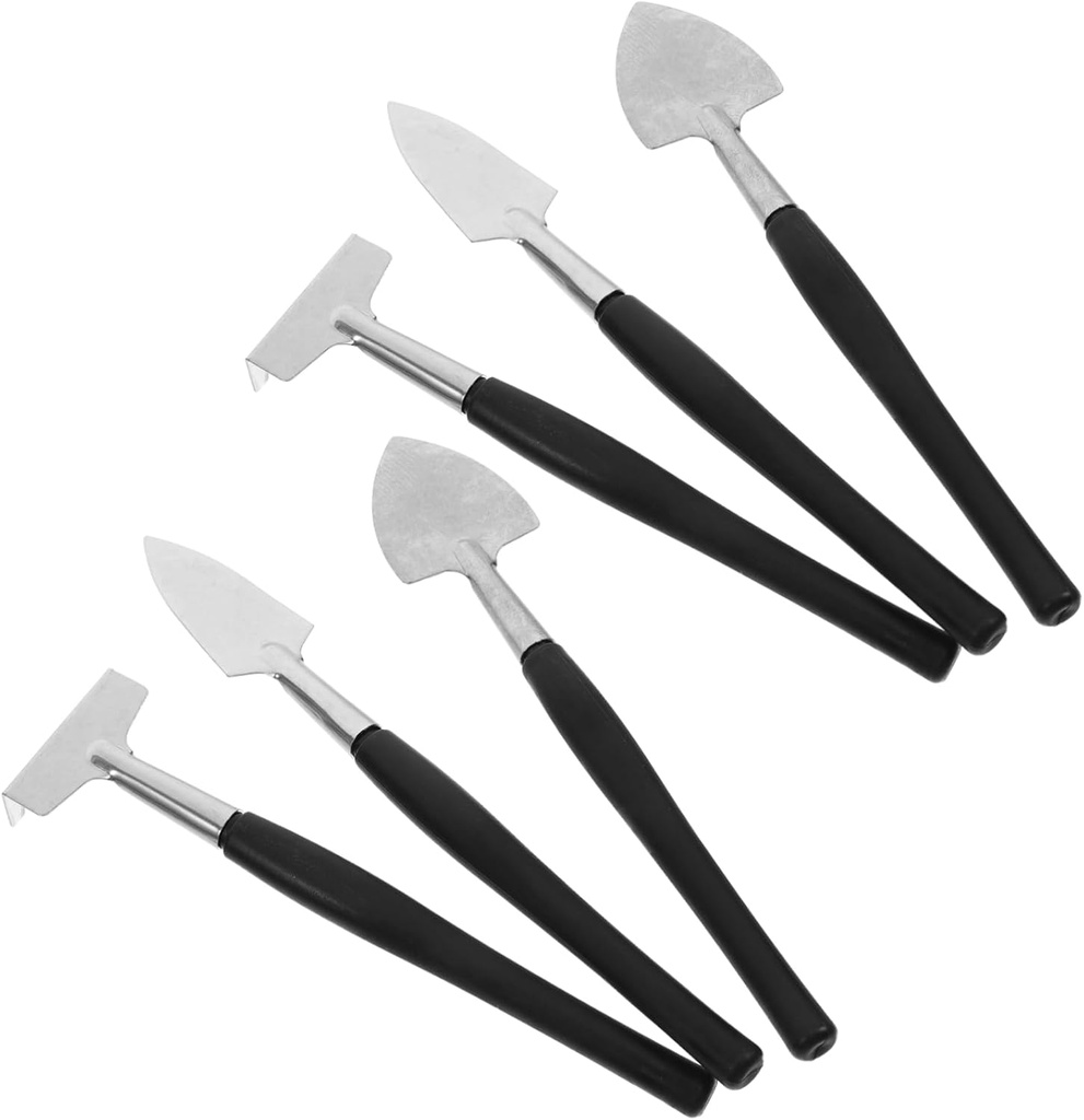 VOSAREA 2sets Portable Mini Garden Tools Set Ergonomic Handheld Shovel Rake Spade for Gardening for Succulents Bonsai Planting Soil Durable Set