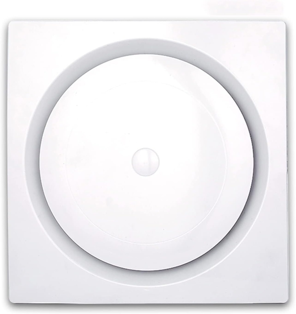 Ceiling Ventilation Fan 30×30CM, Silent 10" Exhaust Fan, 30W, 35dB, Recessed Ceiling Installation, White/Silver, Household Powerful Air Ventilator（Black-8 inch）