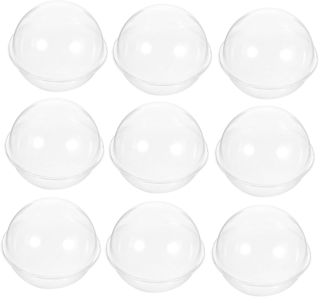 SECFOU 10pcs Transparent Cupcake Boxes Individual Cake Holders Dome Lid for Muffins and Desserts Compact Bakery Packaging for Gifting and Storage for Parties and Events