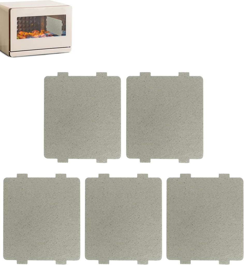 5 PCS Waveguide Cover, Universal Mica Sheet for Microwave Oven, Cut to Size, 108mmX99mm, 5 Pack