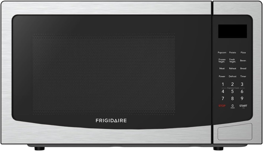 FRIGIDAIRE 1.1 Cu Ft Stainless Steel Countertop Microwave Oven, Multi Function, Programmable, 1000W, residential kitchen, Stainless