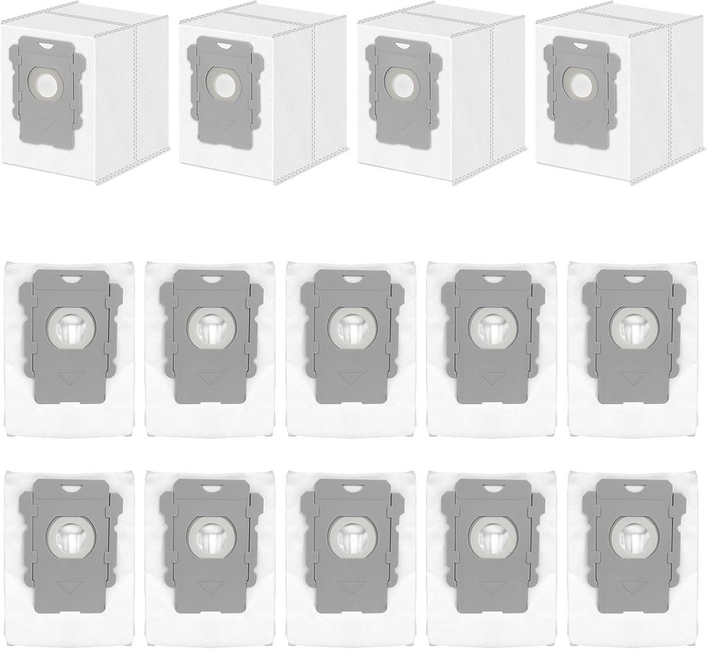 14 Pack Replacement Vacuum Bags Compatible with iRobot Roomba i7+, i8+, i1+, i3+, i4+, i5+, i6+, j6, j7, j7+, s9+, s9 Plus, Combo j8+, j9+, i & s & j Series Clean Base Automatic Dirt Disposal Bags