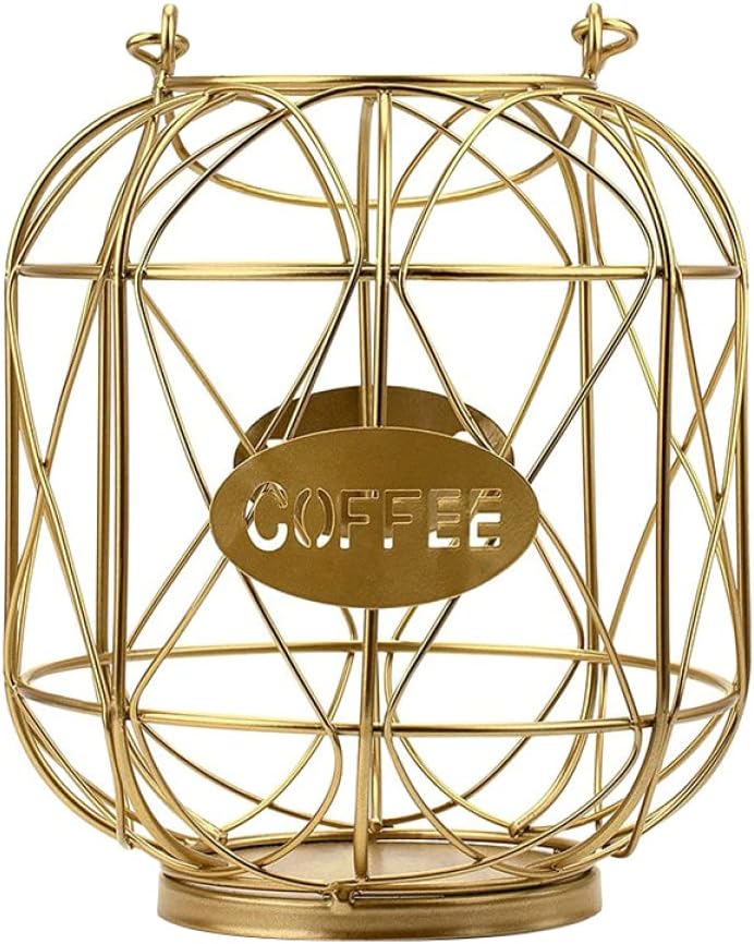 Large Coffee Pod Holder Iron Capsule Storage Rack Desktop Organizer Capsules Rack Storage Basket