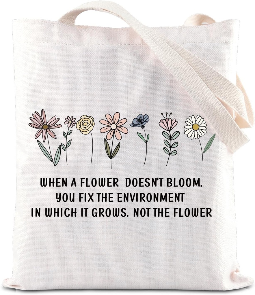 FOTAP Neurodiversity Brain Gift Special Education Tote Bag ABA Therapist Handbag Autism Acceptance Shoulder Bag