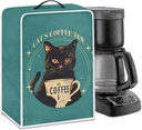 Coffee Cat Coffee Machine Cover Dust Cover for Coffe Maker Dustproof & Waterproof Covers for Coffee Machine Stand Blender Mixer Food Processor Cover Kitchen Applicances, Small