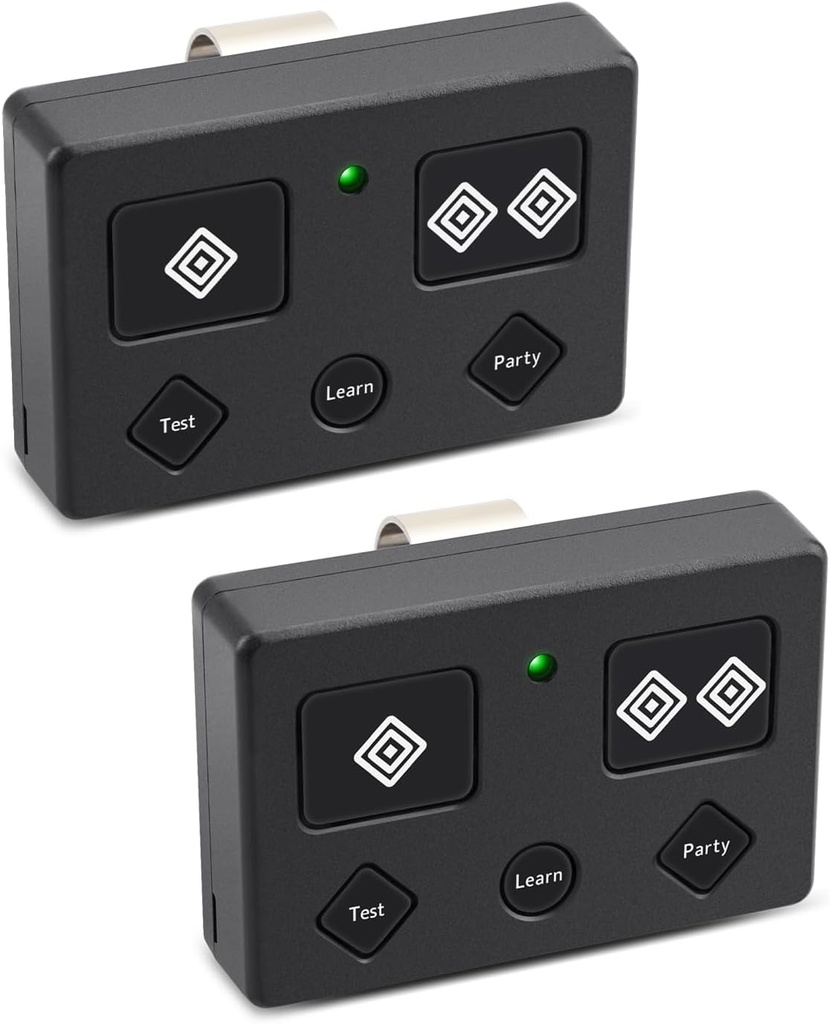 2 Pack Fit for AXP1/AXS1 5-Button Automatic Gate Opener Remote Transmitter，1,000 Feet Controlled Range, Fit for Ghost Controls Fit for Single-Door and Double-Door Automatic Openers