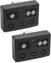 2 Pack Fit for AXP1/AXS1 5-Button Automatic Gate Opener Remote Transmitter，1,000 Feet Controlled Range, Fit for Ghost Controls Fit for Single-Door and Double-Door Automatic Openers