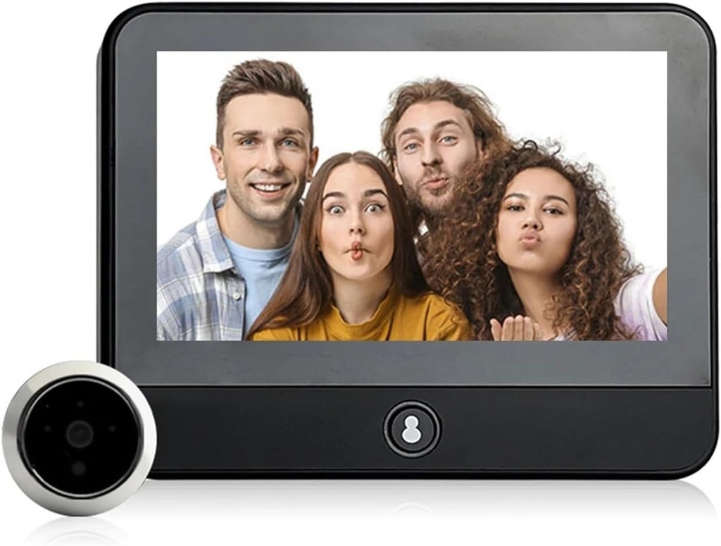 1080P Camera 120 Degree Wide Angle WiFi Digital Video Smart Doorbell Viewer with 4.3 Inch Monitor Digital Door Camera