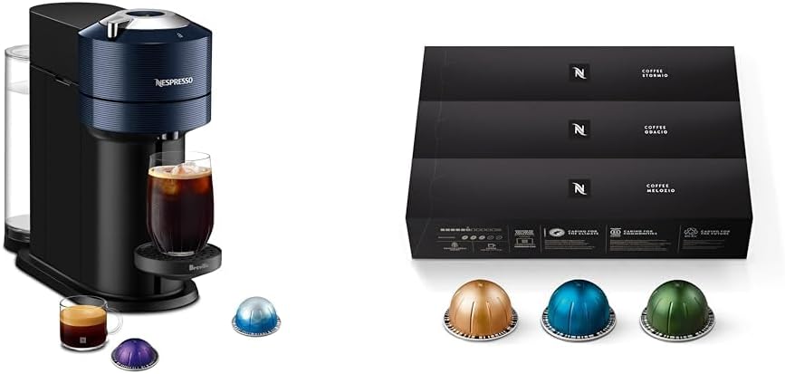Nespresso Vertuo Next Coffee and Espresso Maker by Breville, Navy Capsules, Vertuo Line
