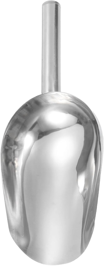 HARFINGTON Garden Soil Scoop 9.45 x 3.74 Stainless Steel Hand Shovel Spade with Handle for Planting Weeding Digging