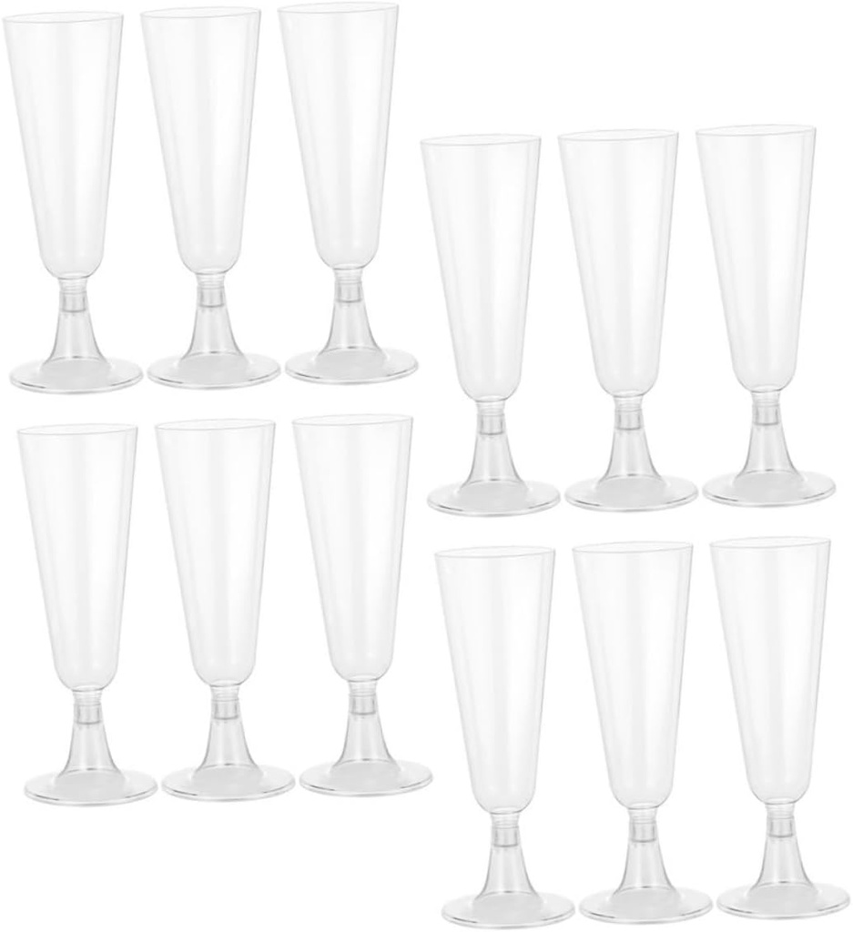 Drinking Cup 24pcs Disposable Tiasting Goblets Plastic Cocktail Cup 150ml Wedding Day Es
