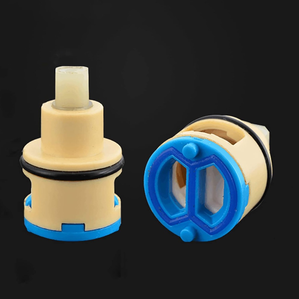 1pc Ceramic Disc Faucet Cartridge Replacement 22/24/26/33/35/40mm - Durable Single Handle Tap Cartridge for Kitchen & Bath(A-22mm)