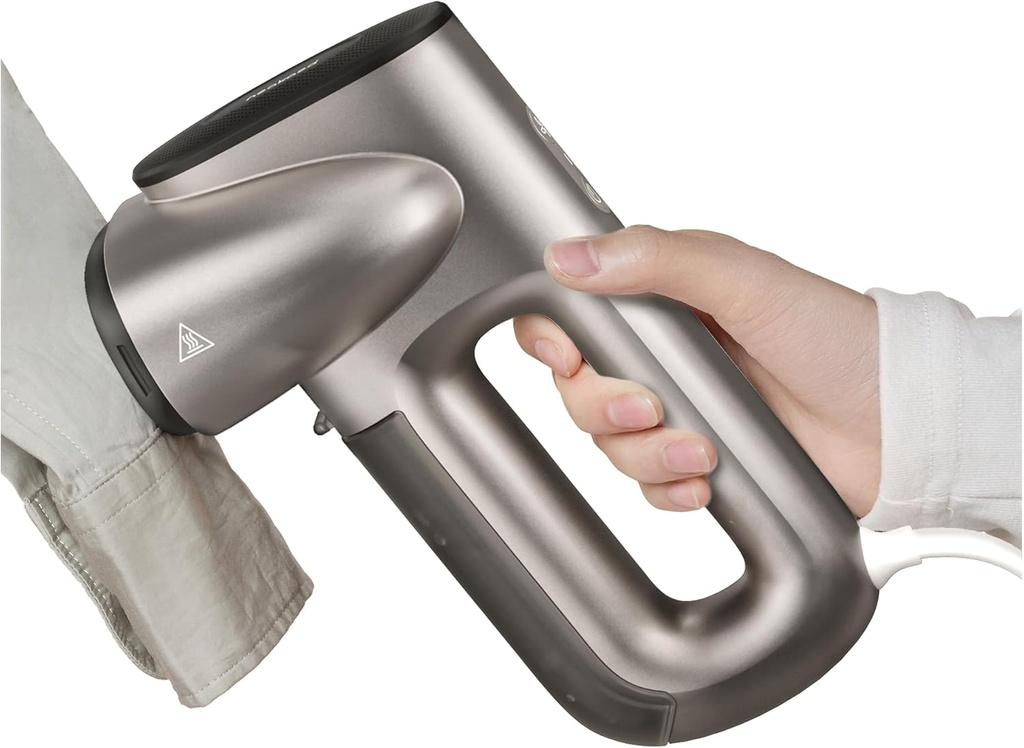 Neakasa Magic 1 Vacuum Steamer, Handheld Travel Garment Steamer for Clothes, 2300Pa Suction for Fabric Grip, Featuring Exclusive AirIron Technology for 110-120V Use (Silver)