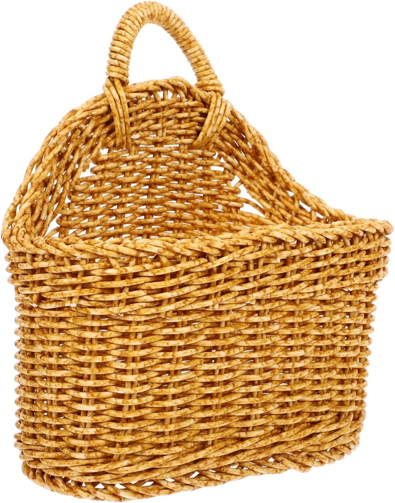 STOBAZA Storage Organizer Baskets Lid Hanging Fruit Vegetable Storage Basket Wall for Kitchen Onion Mushroom